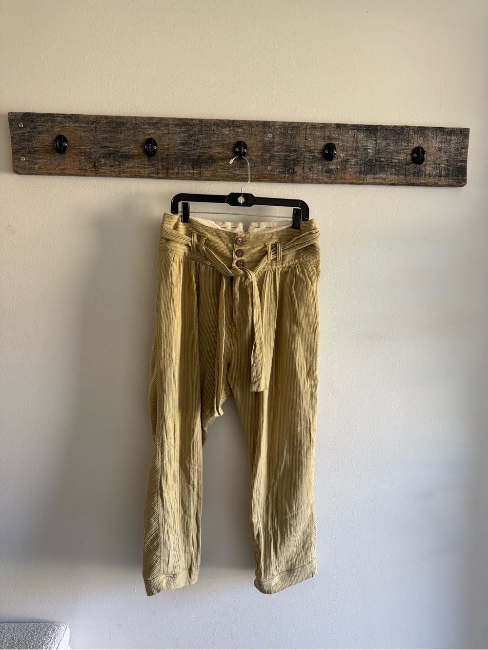 Free People striped tie-waist pants, size 8